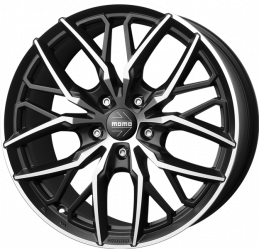 MOMO SPIDER 8,5x19 5*112 Et:30 Dia:66,6 Matt Black-Polished