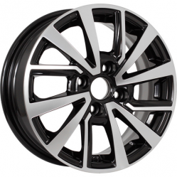 KDW KD1430 5,5x14 4*100 Et:40 Dia:60,1 Black_Front_Polished